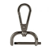 Maxbell 5xSwivel Snap Hooks Replacement DIY Crafts Trigger Clips Swivel Lobster Clasps 25mm Black