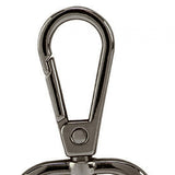 Maxbell 3xSwivel Snap Hooks Replacement DIY Crafts Trigger Clips Swivel Lobster Clasps 25mm Black