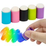 Maxbell 5xFinger Painting Sponge Finger Sponge Daubers for Painting Ink Crafts Drawing 10pcs