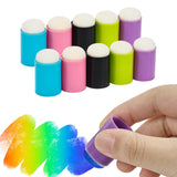 Maxbell 4xFinger Painting Sponge Finger Sponge Daubers for Painting Ink Crafts Drawing 10pcs