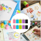 Maxbell 3xFinger Painting Sponge Finger Sponge Daubers for Painting Ink Crafts Drawing 10pcs