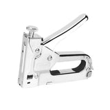 Maxbell Force Adjustable Stapler Hand Tool for Material Repair Carpentry Woodworking Silver