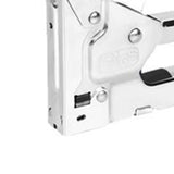 Maxbell Force Adjustable Stapler Hand Tool for Material Repair Carpentry Woodworking Silver with Grip