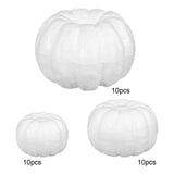 Maxbell 3x10x White Foam Pumpkins Props Crafts for Halloween School Project Birthday