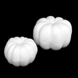 Maxbell 3x10x White Foam Pumpkins Props Crafts for Halloween School Project Birthday