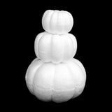 Maxbell 3x10x White Foam Pumpkins Props Crafts for Halloween School Project Birthday