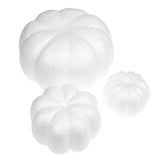 Maxbell 3x10x White Foam Pumpkins Props Crafts for Halloween School Project Birthday