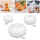 Maxbell 3x10x White Foam Pumpkins Props Crafts for Halloween School Project Birthday