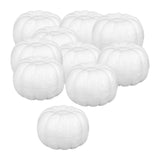 Maxbell 3x10x White Foam Pumpkins Props Crafts for Halloween School Project Birthday