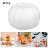 Maxbell 3x10x White Foam Pumpkins Props Crafts for Halloween School Project Birthday