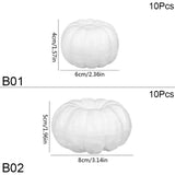 Maxbell 3x10x White Foam Pumpkins Props Crafts for Halloween School Project Birthday