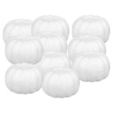 Maxbell 3x10x White Foam Pumpkins Props Crafts for Halloween School Project Birthday
