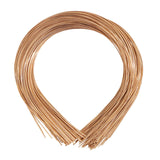 Maxbell 3x50 Pieces Plain Metal Headbands for Crafts Bulk Hair Band Thin Wire Hairband Gold