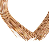 Maxbell 2x50 Pieces Plain Metal Headbands for Crafts Bulk Hair Band Thin Wire Hairband Gold