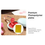 Maxbell 2xPhotopolymer Plate Making Craft Craft 7.87inchx11.81inch Letterpress Polymer