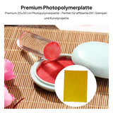 Maxbell 2xPhotopolymer Plate Making Craft Craft 7.87inchx11.81inch Letterpress Polymer