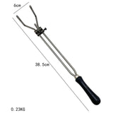 Crucible Tongs Hand Tool Crucible Holder for Refining Jewelry Making Lifting 6x38.5cm