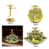 Maxbell Ghee Lamp Modern Butter Lamp Diwali for Table Centerpieces Party style A