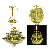 Maxbell Ghee Lamp Modern Butter Lamp Diwali for Table Centerpieces Party style A