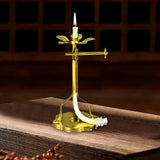 Maxbell Ghee Lamp Modern Butter Lamp Diwali for Table Centerpieces Party style A
