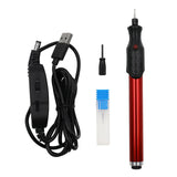 Maxbell Electric Engraving Pen Adjustable DIY Crafts Wood Professional Engraver Tool Gold