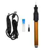 Maxbell Electric Engraving Pen Adjustable DIY Crafts Wood Professional Engraver Tool Gold