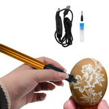 Maxbell Electric Engraving Pen Adjustable DIY Crafts Wood Professional Engraver Tool Gold