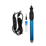 Maxbell Electric Engraving Pen Adjustable DIY Crafts Wood Professional Engraver Tool Blue
