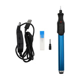 Maxbell Electric Engraving Pen Adjustable DIY Crafts Wood Professional Engraver Tool Blue
