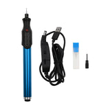 Maxbell Electric Engraving Pen Adjustable DIY Crafts Wood Professional Engraver Tool Blue