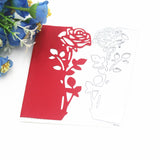 2x Rose Leaves Die Cuts DIY Scrapbooking for Invitations Greeting Card