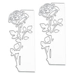 2x Rose Leaves Die Cuts DIY Scrapbooking for Invitations Greeting Card