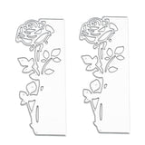 2x Rose Leaves Die Cuts DIY Scrapbooking for Invitations Greeting Card
