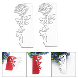 2x Rose Leaves Die Cuts DIY Scrapbooking for Invitations Greeting Card