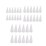 Maxbell 2x12Pcs Craft Foam Cones Christmas Tree Project for Festival Table Centerpiece 9.8cm