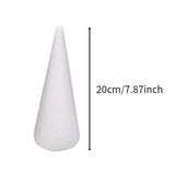Maxbell 2x12Pcs Craft Foam Cones Christmas Tree Project for Festival Table Centerpiece 9.8cm