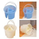 Paint Brush Washing Bucket with Brush Holder Painting Water Cup Water Barrel Blue