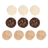 Maxbell 2x10x Decorative Rattan Balls Vase Fillers for Home Decor Party Christmas Tree 6cm