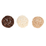 Maxbell 2x10x Decorative Rattan Balls Vase Fillers for Home Decor Party Christmas Tree 6cm