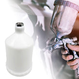 Maxbell Paint Sprayer Cup Threaded Paint Cup Paint Sprayer Accessories White 600ml