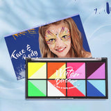 Maxbell 3xFace Body 8 Colors Special Fun Face Paint for Festival Holiday Theatre
