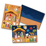 Maxbell Nativity Sticker Scene Kits Funny Nativity DIY Stickers Christmas DIY Crafts Style A