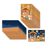 Maxbell Nativity Sticker Scene Kits Funny Nativity DIY Stickers Christmas DIY Crafts Style A