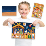 Maxbell Nativity Sticker Scene Kits Funny Nativity DIY Stickers Christmas DIY Crafts Style A