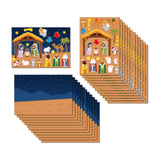 Maxbell Nativity Sticker Scene Kits Funny Nativity DIY Stickers Christmas DIY Crafts Style A