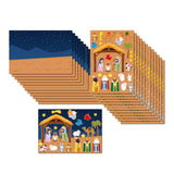 Maxbell Nativity Sticker Scene Kits Funny Nativity DIY Stickers Christmas DIY Crafts Style A