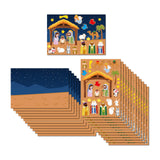 Maxbell Nativity Sticker Scene Kits Funny Nativity DIY Stickers Christmas DIY Crafts Style A