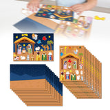 Maxbell Nativity Sticker Scene Kits Funny Nativity DIY Stickers Christmas DIY Crafts Style A