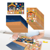 Maxbell Nativity Sticker Scene Kits Funny Nativity DIY Stickers Christmas DIY Crafts Style A