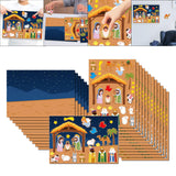 Maxbell Nativity Sticker Scene Kits Funny Nativity DIY Stickers Christmas DIY Crafts Style A